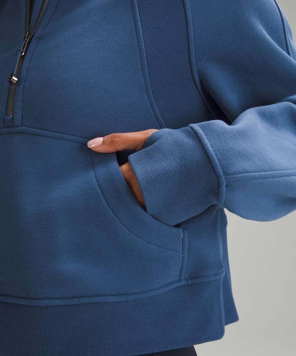 Lululemon Scuba Oversized Half-Zip Hoodie Iron Blue - Picture 4 of 9